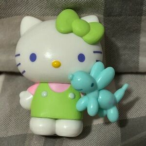 Hello Kitty Holding A Balloon Animal Figurine